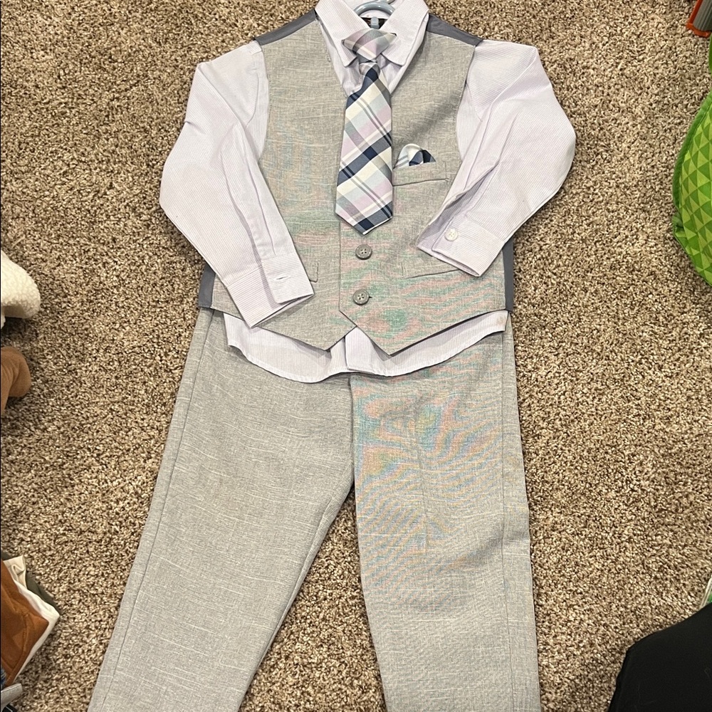 Dockers Boys' Gray Suit Set